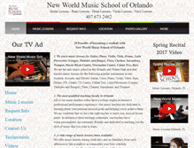 Tablet Screenshot of newworldmusicschool.com